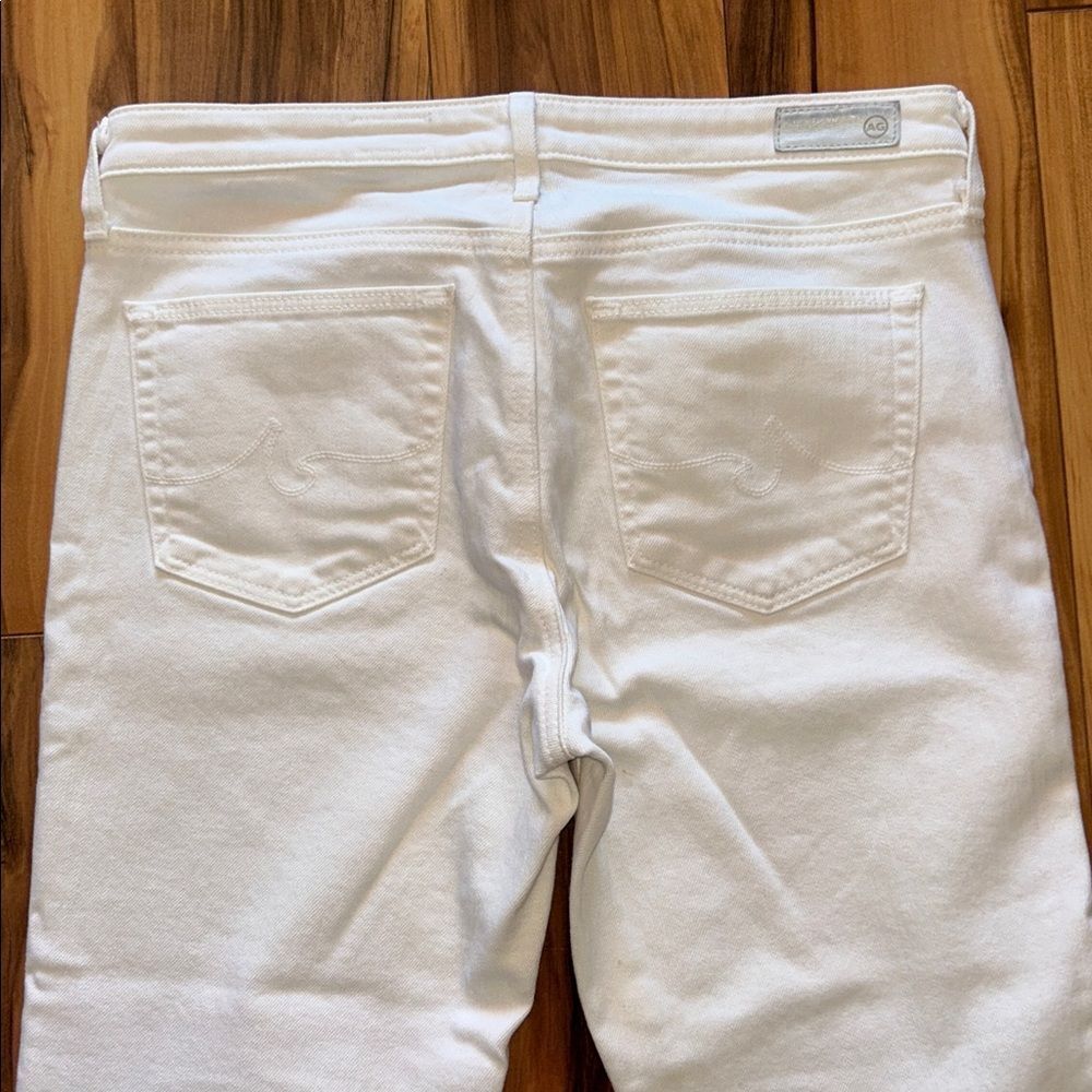 AG Adriano Goldschmied White The Prima Mid Rise Cigarette Jeans - Picture 6 of 8